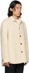 Jil Sander Beige Spread Collar Jacket