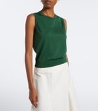Carolina Herrera Silk and cotton tank top