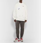 Ader Error - Logo-Appliquéd Cotton-Blend Jersey Hoodie - White