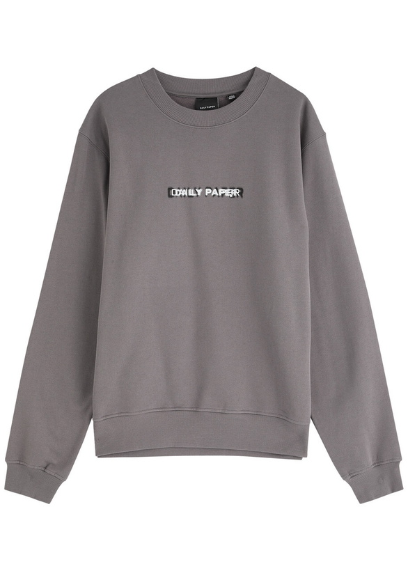 Photo: Daily Paper Click Logo Cotton Sweatshirt Grey