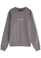 Daily Paper Click Logo Cotton Sweatshirt Grey
