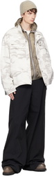 FFFPOSTALSERVICE SSENSE Exclusive Off-White FF Bunker Jacket