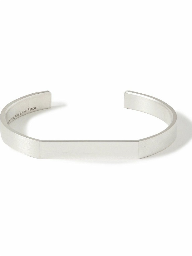 Photo: Le Gramme - Ribbon 21g Recycled Brushed Sterling Silver Cuff - Silver