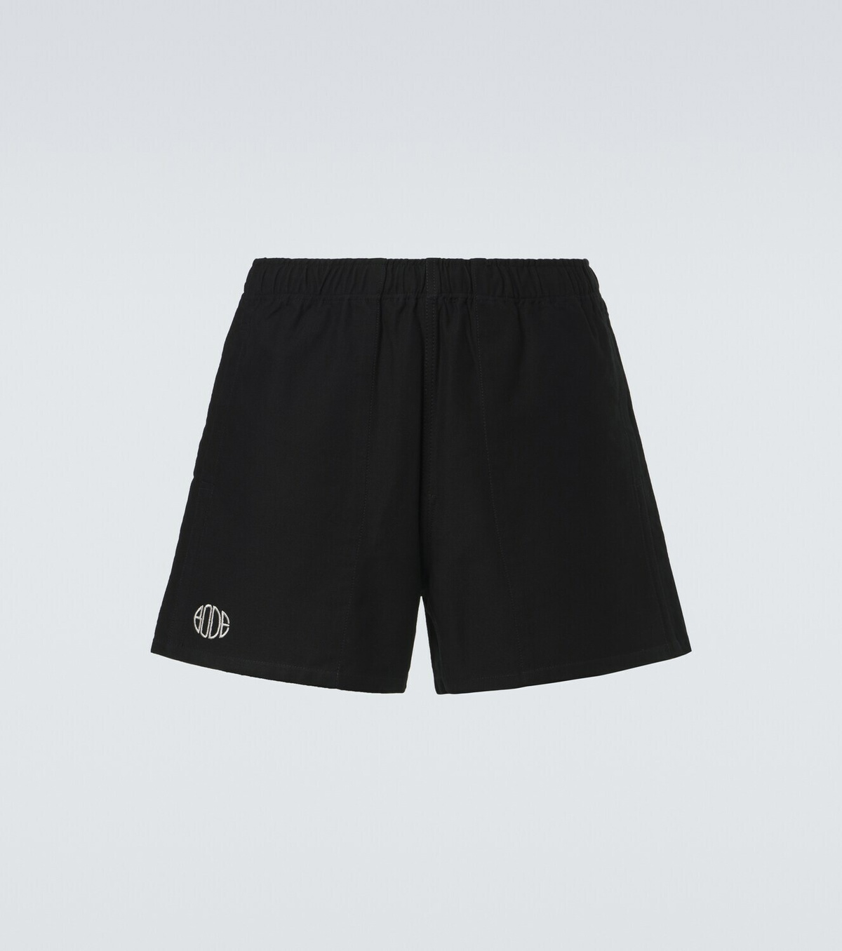 Bode Logo cotton twill Bermuda shorts