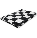 Vans - Logo-Print Checkerboard Cotton-Terry Beach Towel - Black