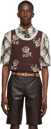 Ernest W. Baker Brown Cotton Vest