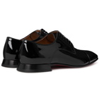 Christian Louboutin - Derbytoto Cap-Toe Patent-Leather Oxford Shoes - Black