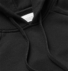 Off-White - Logo-Print Fleece-Back Cotton-Jersey Hoodie - Black