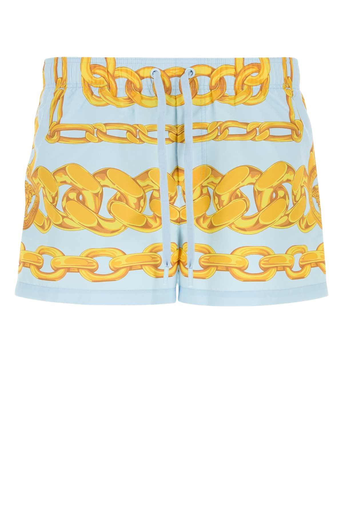 Versace Swim Trunks Gold Mens Versace