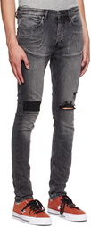 Ksubi Black Van Winkle Chop Up Jeans