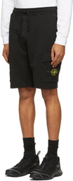 Stone Island Black French Terry Bermuda Shorts