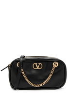 Valentino VLogo Mini Leather Cross-body bag - Black - One Size
