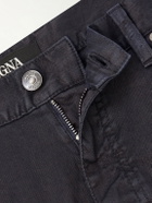 Zegna - Straight-Leg Linen and Cotton-Blend Jeans - Blue