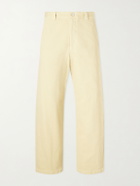 A.P.C. - Ville Cropped Straight-Leg Cotton-Gabardine Chinos - Neutrals