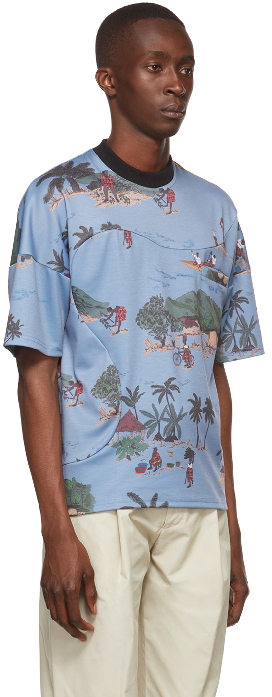 Labrum Blue Polyester T-Shirt