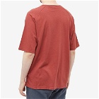 Champion Reverse Weave Men's Distressed T-Shirt in Fired Brick