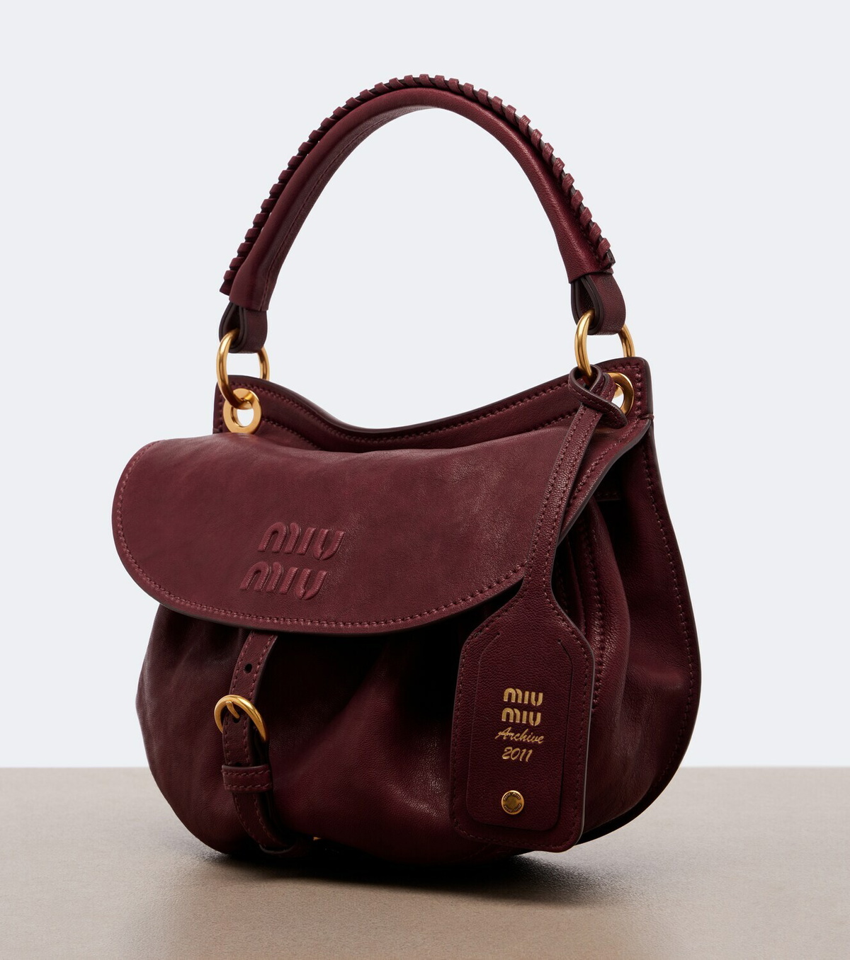 Miu Miu Rendez-vous leather shoulder bag