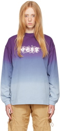 Li-Ning Purple & Blue Graphic Long Sleeve T-Shirt