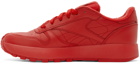 Maison Margiela Red Reebok Edition Classic Leather Tabi Sneakers