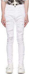 AMIRI White Crystal Jeans