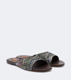 Missoni Liza lamé mules