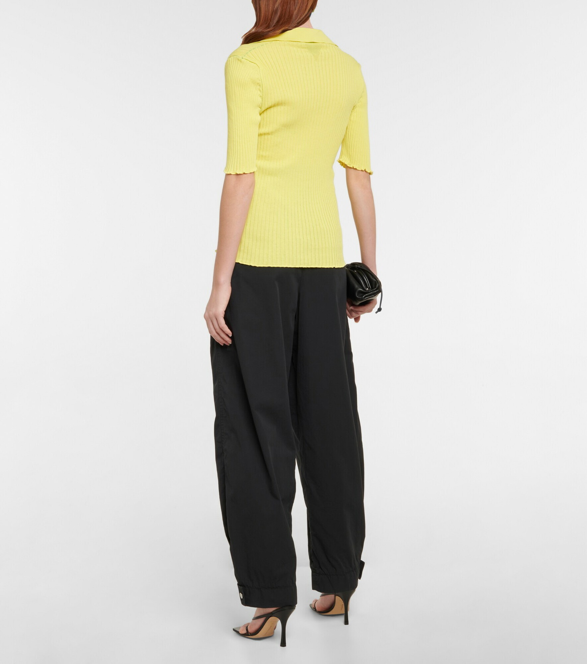Bottega Veneta - RIbbed-knit polo shirt Bottega Veneta Bottega Veneta - RIbbed-knit polo shirt Bottega Veneta