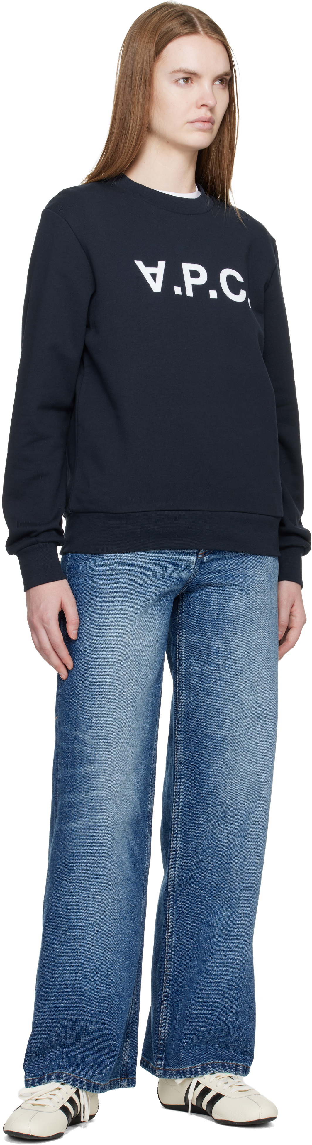 A.P.C. Navy Standard Grand 'VPC' Sweatshirt