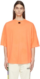 Palm Angels Orange Blurry Logo T-Shirt