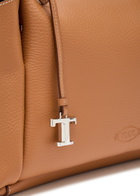 Tods Grained Leather top Handle bag - Beige - One Size
