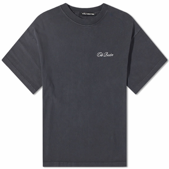 Photo: Cole Buxton Men's Classic Embroidery T-Shirt in Vintage Black