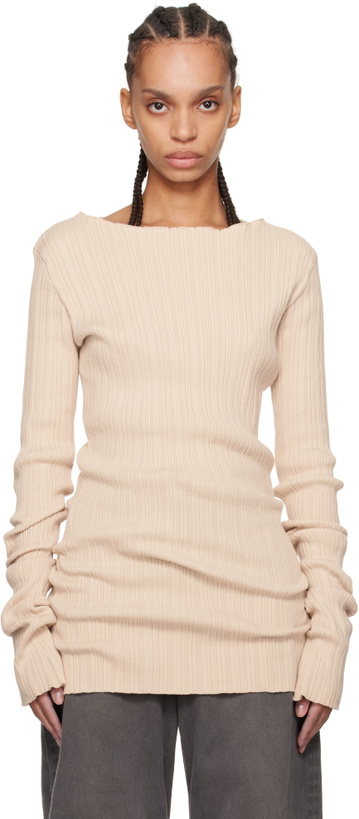 Photo: Entire Studios Beige Arches Sweater