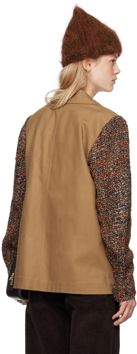 Anna Sui Tan Barn Jacket