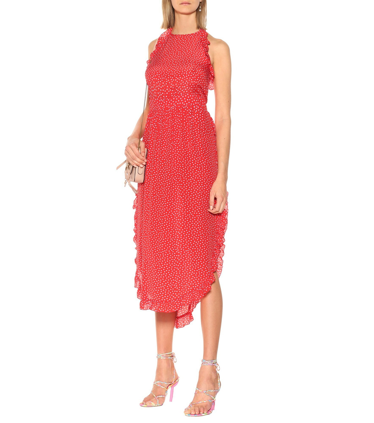 See By Chloe - Polka-dot crêpe midi dress