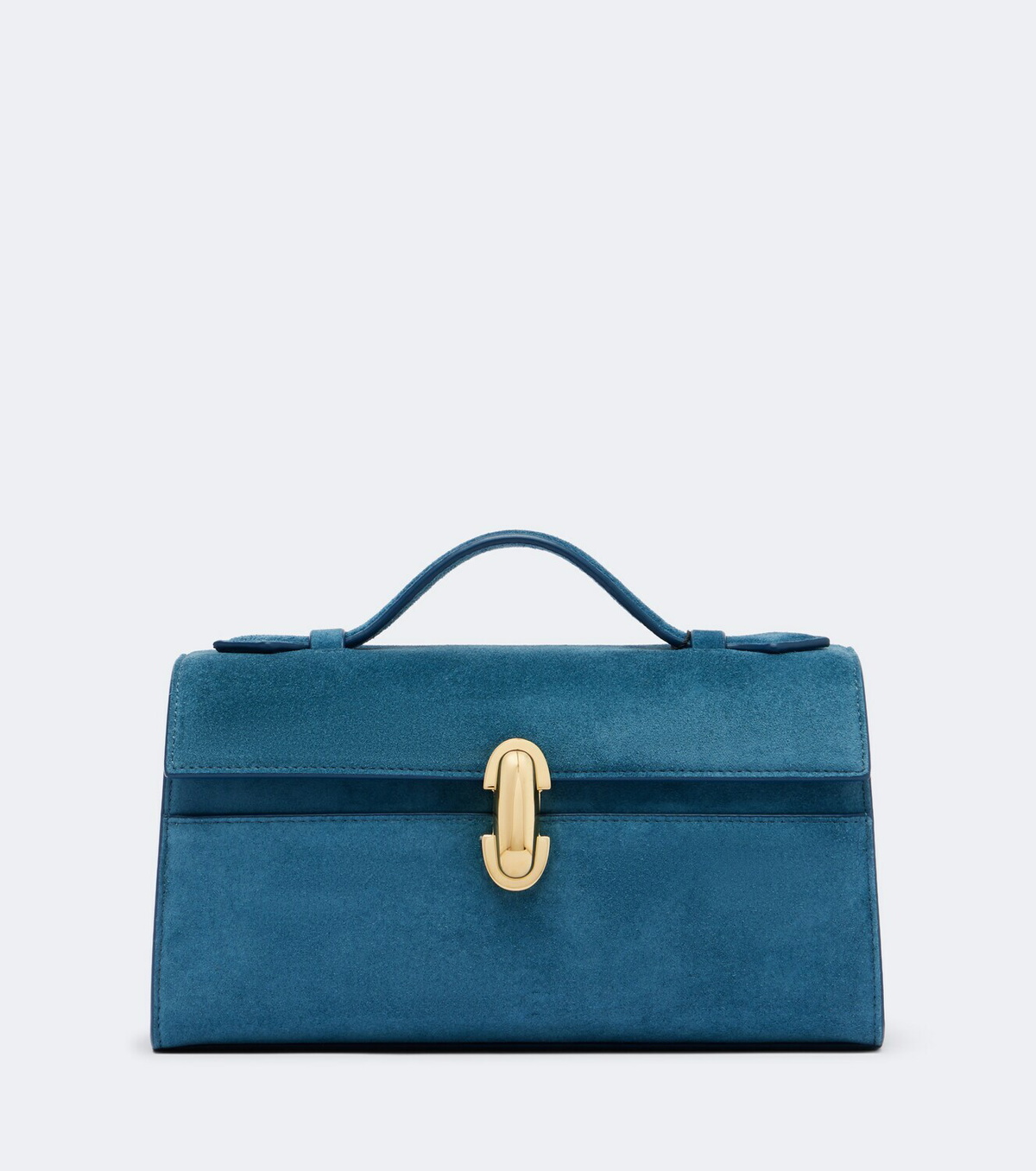 Savette Symmetry Pochette Small suede top-handle bag