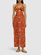 JOHANNA ORTIZ Altered States Linen Maxi Dress