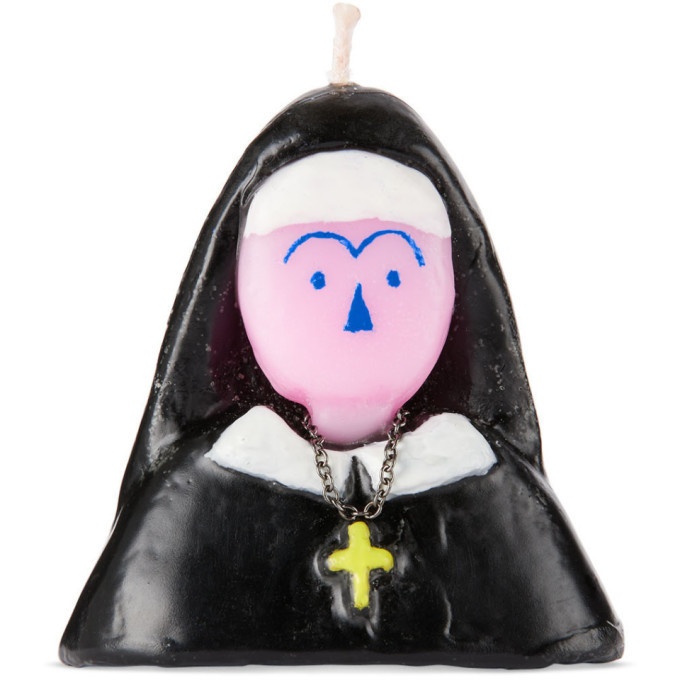 Photo: Olga Goose Candle Black and Pink Nun Candle