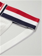 Thom Browne - Logo-Appliqued Stretch-Knit Jockstrap - White