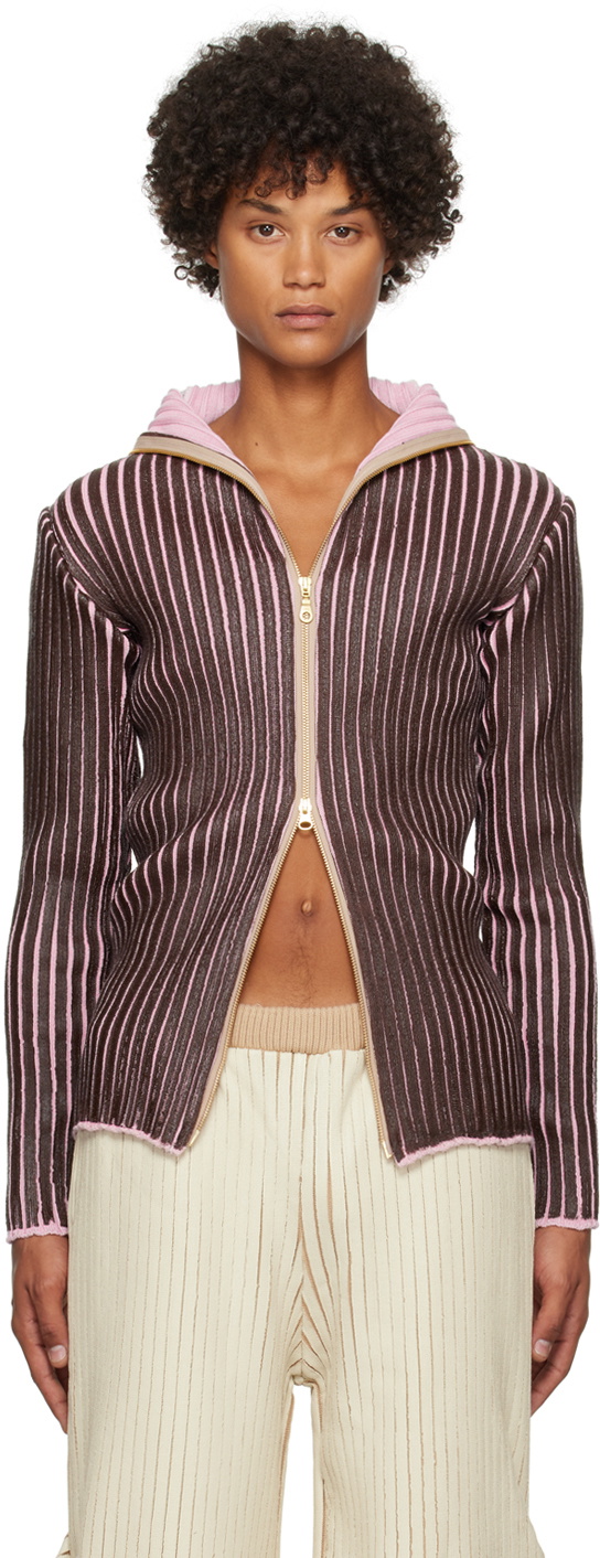 Stanley Raffington SSENSE Exclusive Brown & Pink Sweater
