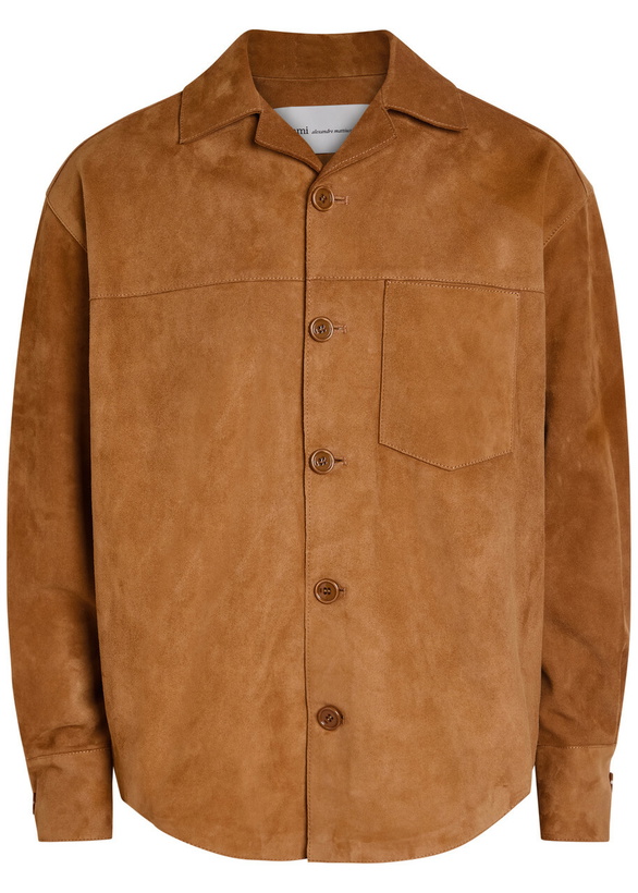 Photo: Ami Paris Suede Overshirt Brown