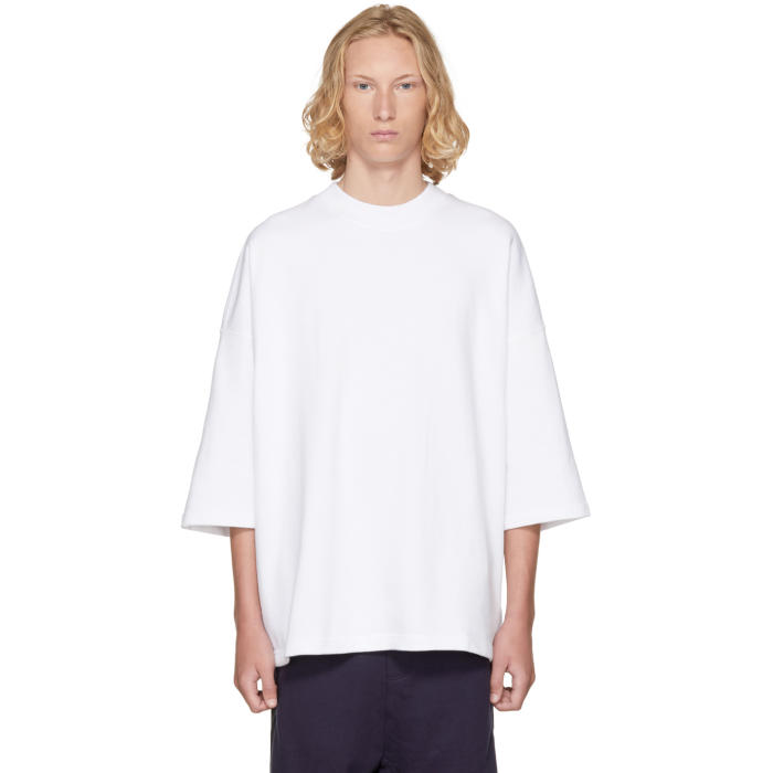 D by D SSENSE Exclusive White Oversized T-Shirt D by D