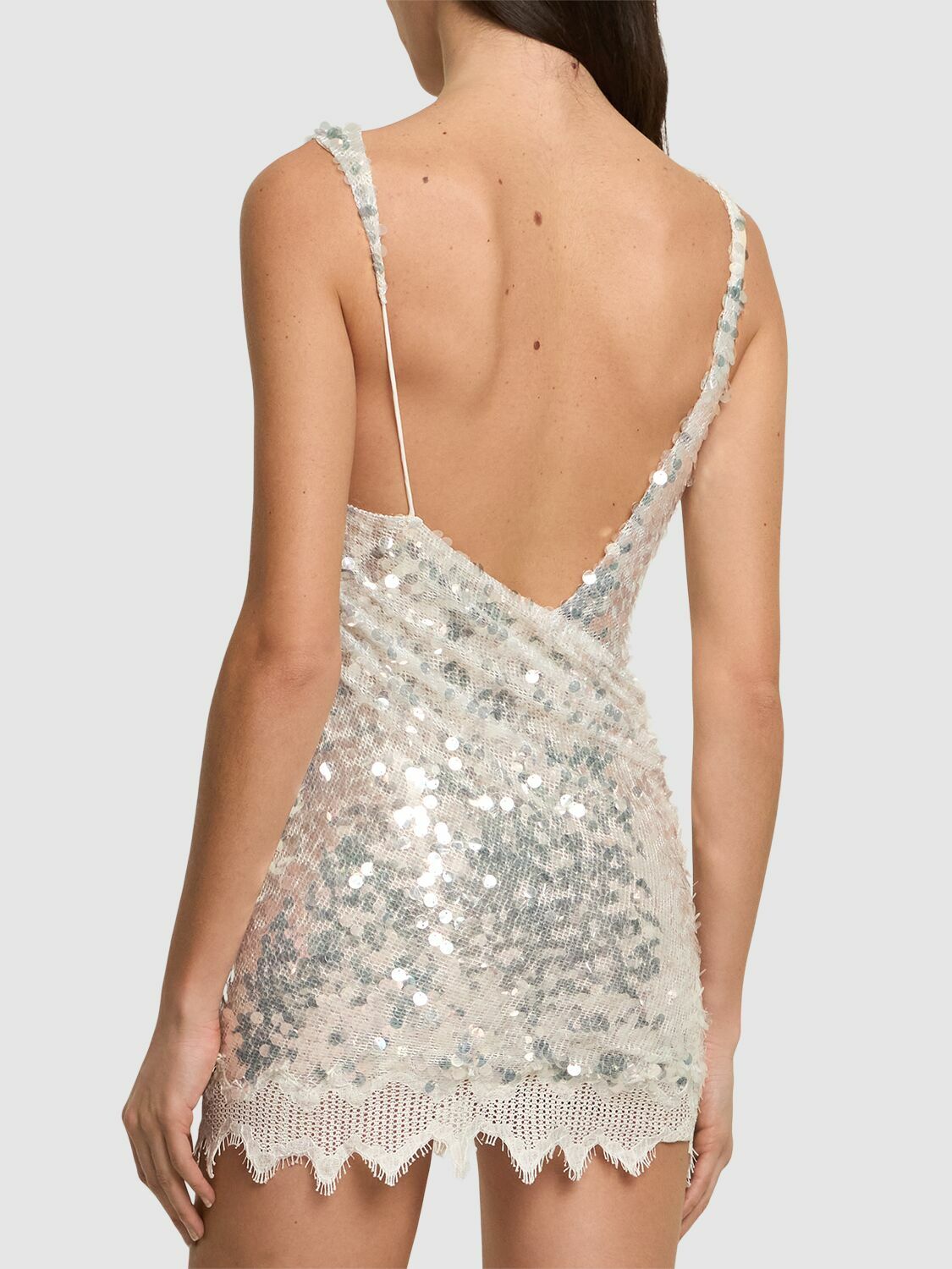 CHRISTOPHER ESBER Opaline Sequined Mini Dress Christopher Esber CHRISTOPHER ESBER Opaline Sequined Mini Dress Christopher Esber