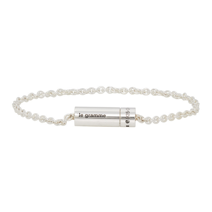 Photo: Le Gramme Silver Le 7 Grammes Bracelet