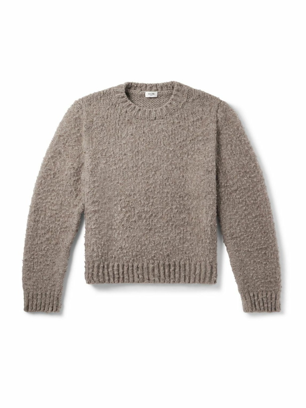 Photo: CELINE - Brushed Wool and Yak-Blend Sweater - Brown