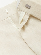 Kingsman - Tapered Linen Suit Trousers - Neutrals