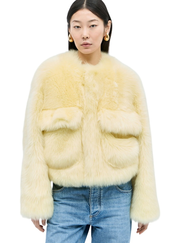 Photo: Bottega Veneta Shearling Cropped Jacket