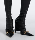 Gucci Leather slim pants