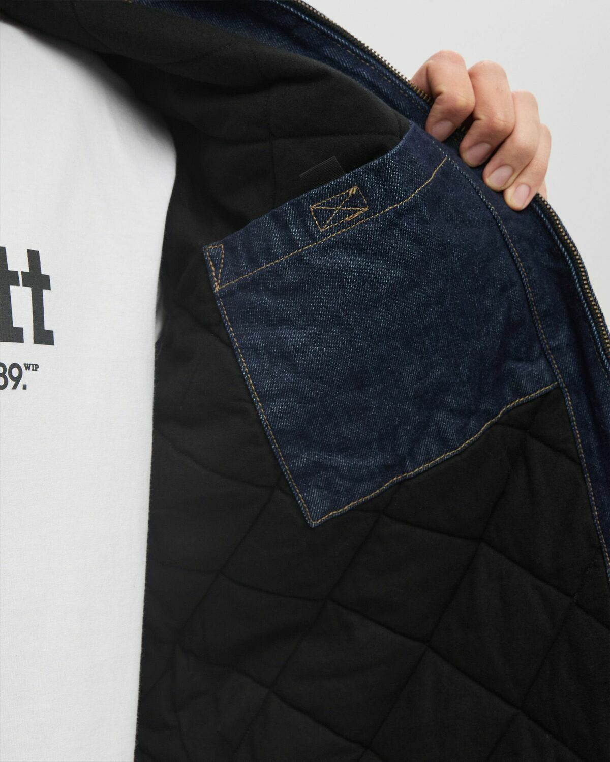 Carhartt WIP OG Detroit Jacket Blue Mens Denim Jacket