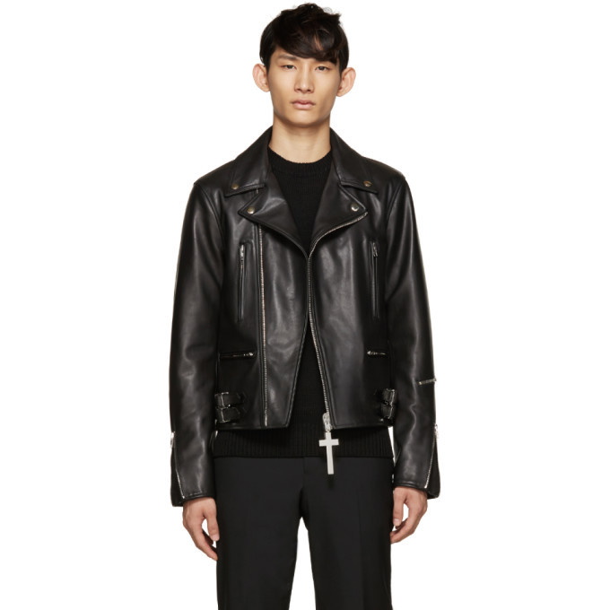 Givenchy Black Leather Biker Jacket Givenchy