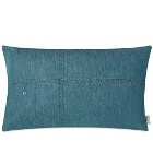 BasShu Long Feather Cushion in Blue Denim