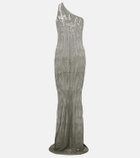 Rick Owens Sequined sheer tulle gown